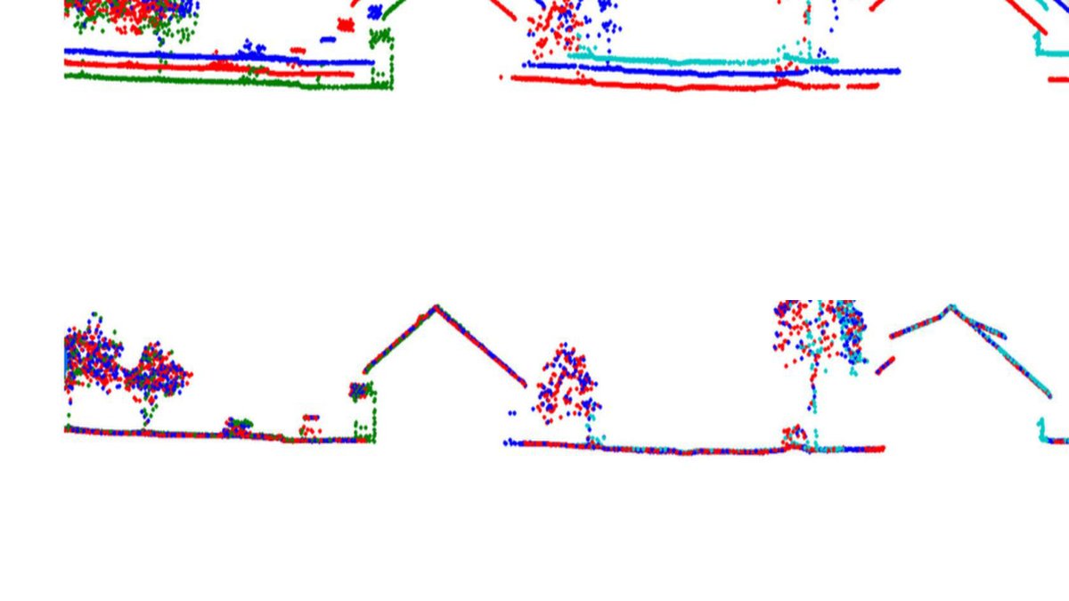 Punktwolkenregistrierung – Vor/Nach
